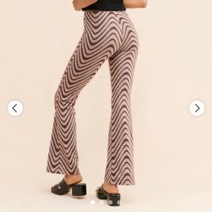 Urban Outfitters Women’s White and Brown Trousers